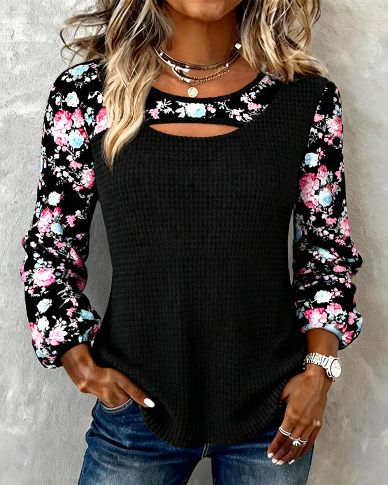 Floral long sleeve Tops