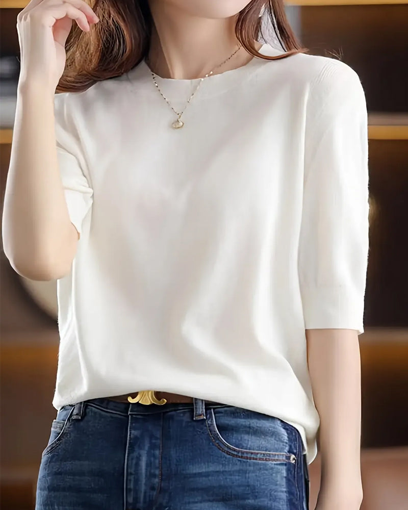 Loose Crew Neck Casual Pullover