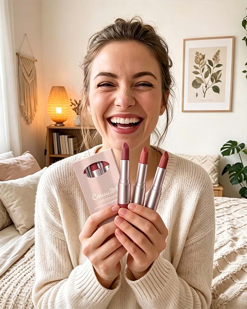 2-in-1 Dual-Ended Lipstick and Lip Gloss Set