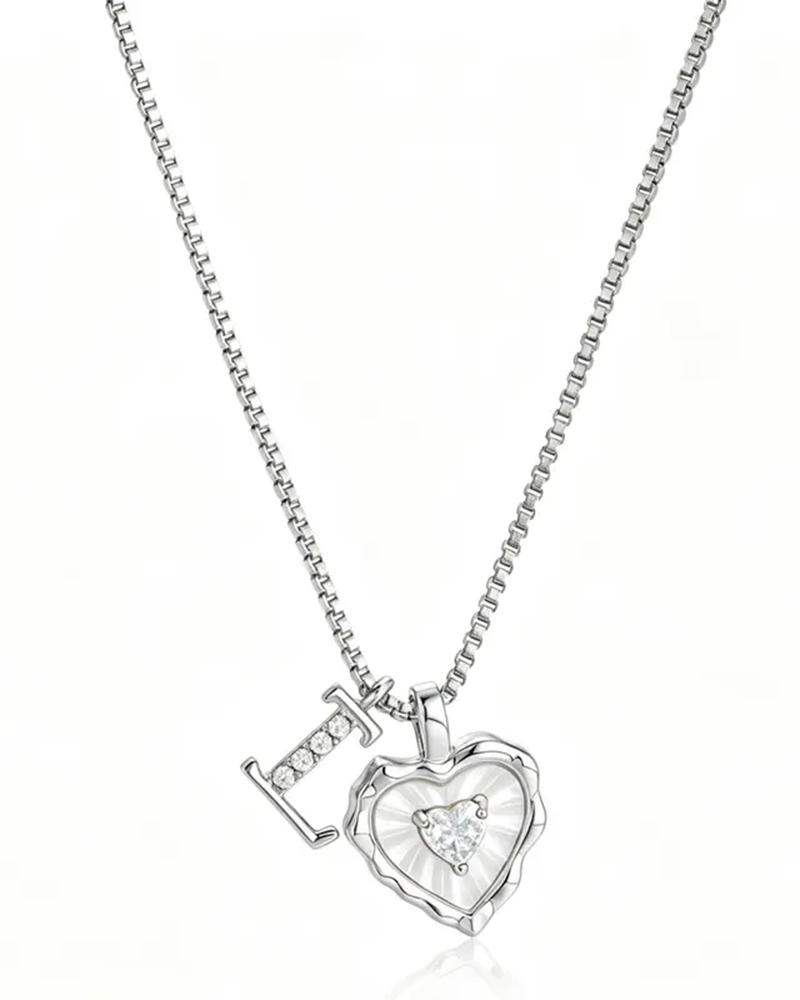 A–Z Micro Pave Letter Pendant Necklace