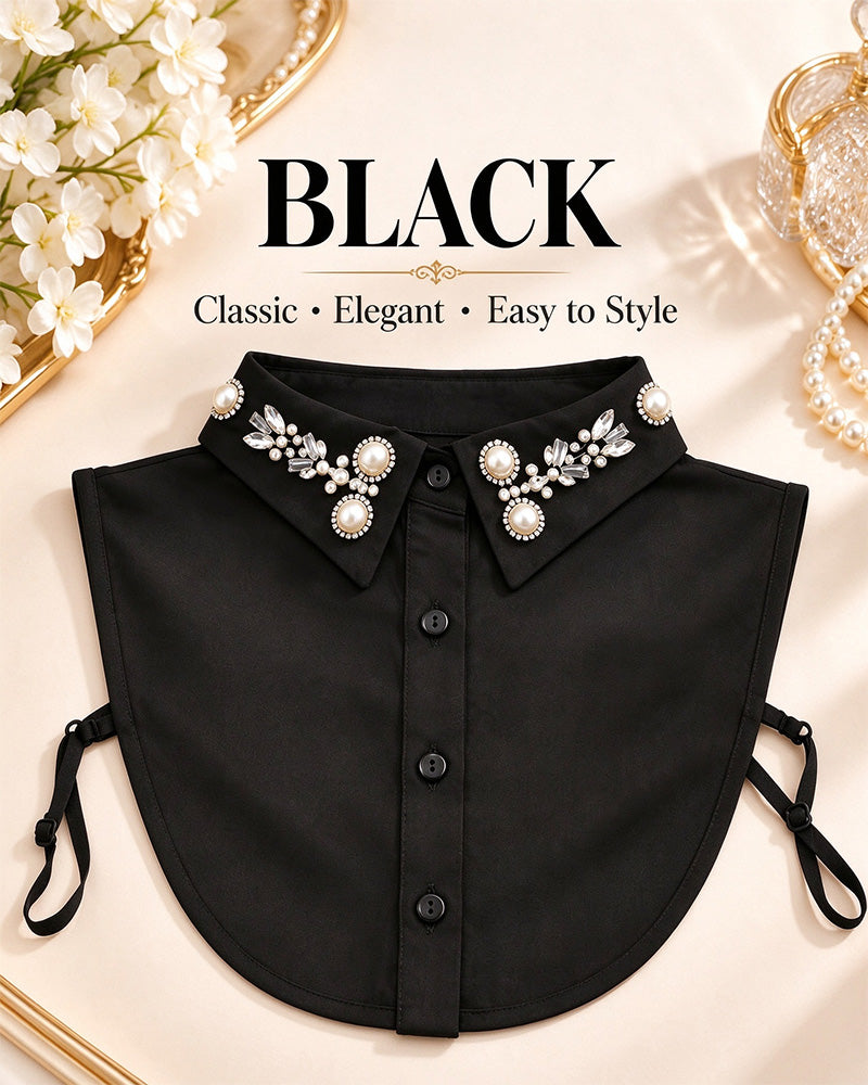 ✨ Jeweled Detachable Collar-Instant Elegance & Effortless Layering