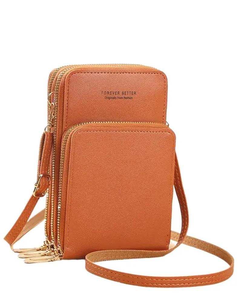 Solid Color Fashion Crossbody Phone Bag