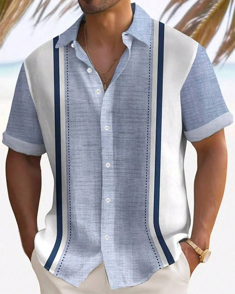 Color-block Short-sleeve Shirt