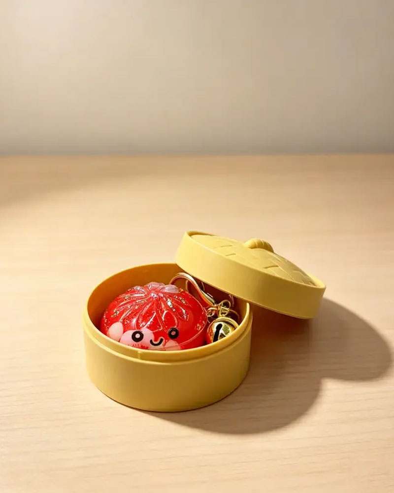 Glitter Sand Dumpling Keychain