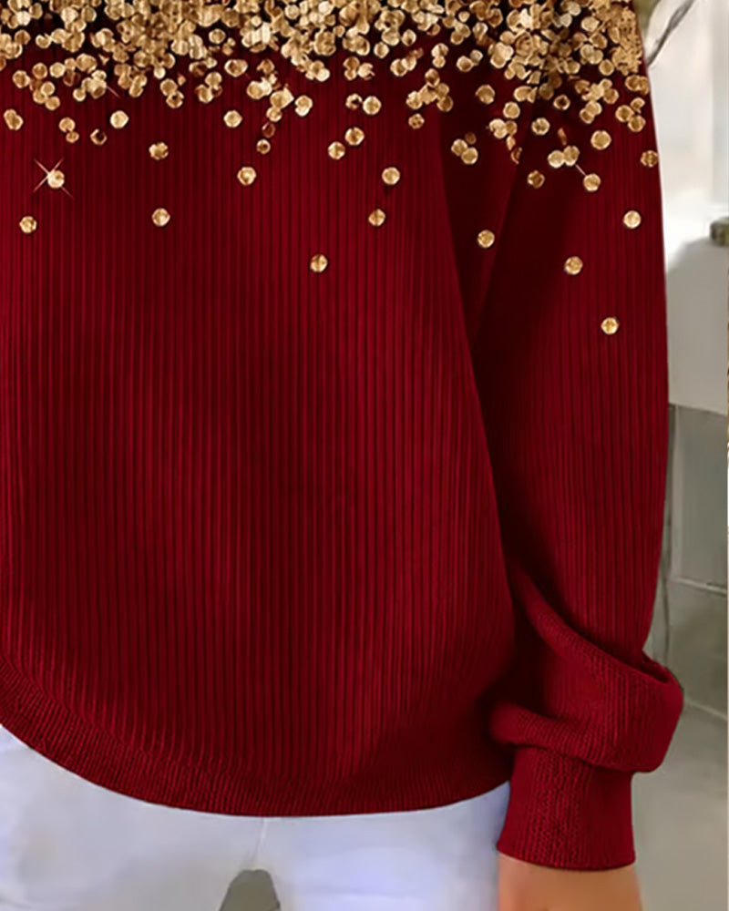 Leopard Print Fashion Casual Sweatshirt