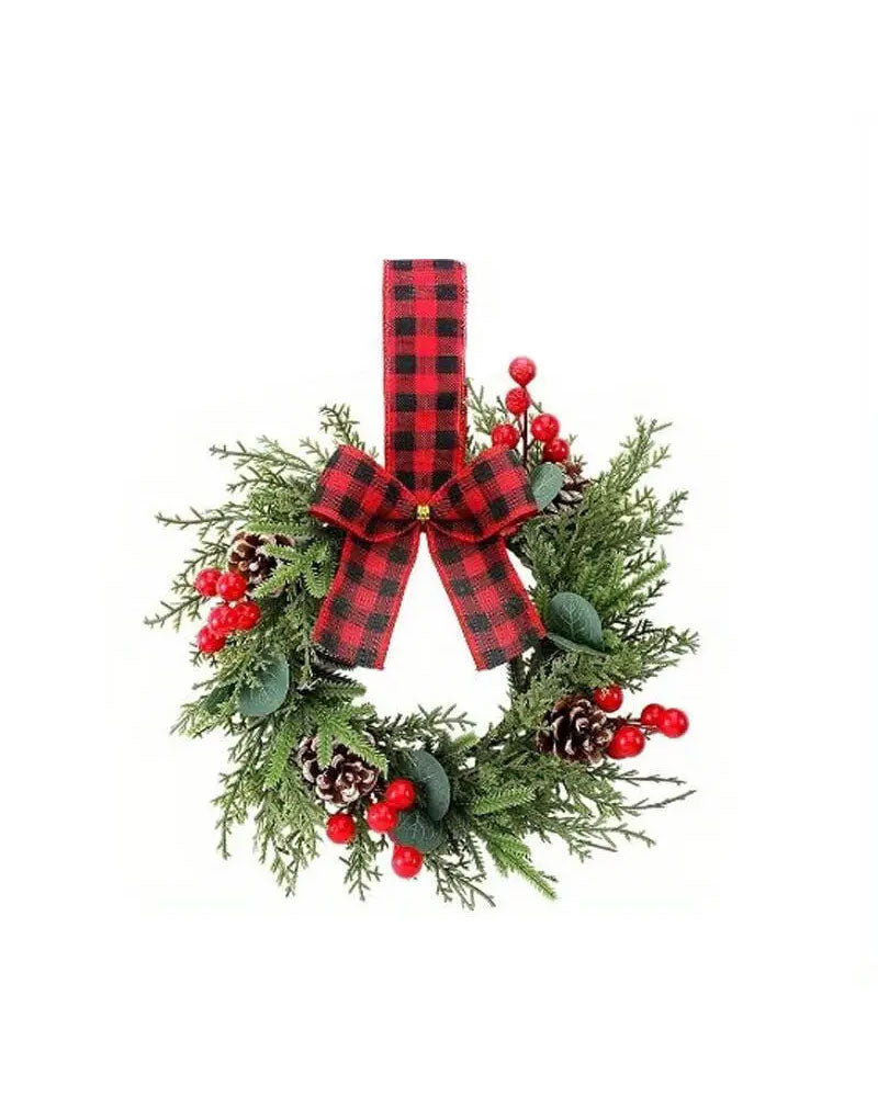 Artificial Christmas Cabinet Wreaths