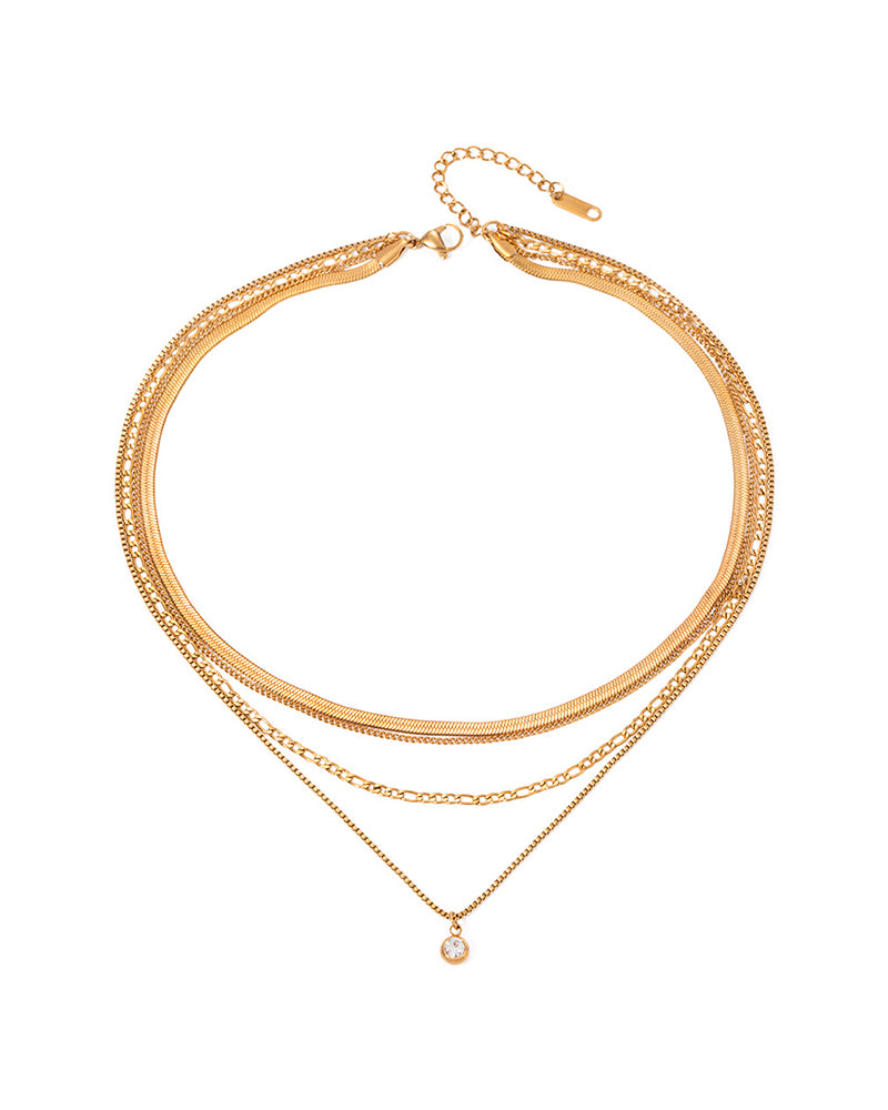 All the Chains Layered Necklace