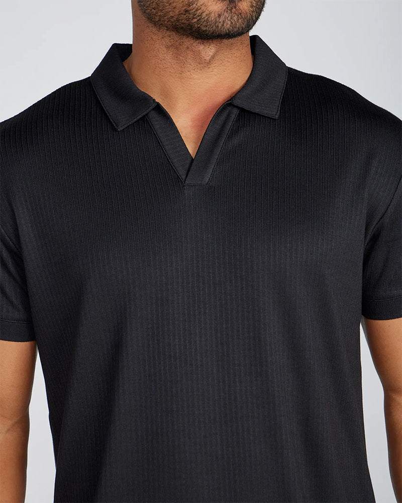 Polo Collar Short Sleeve Men's T-Shirt