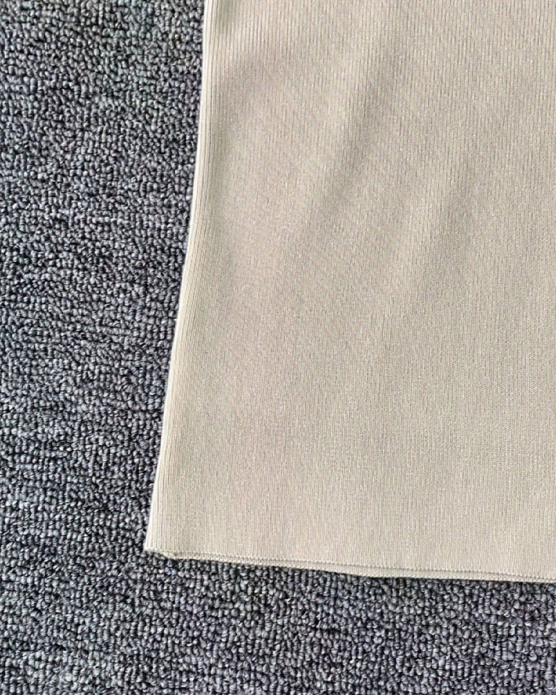 Contrast-Color Lapel Short-Sleeve Blouse