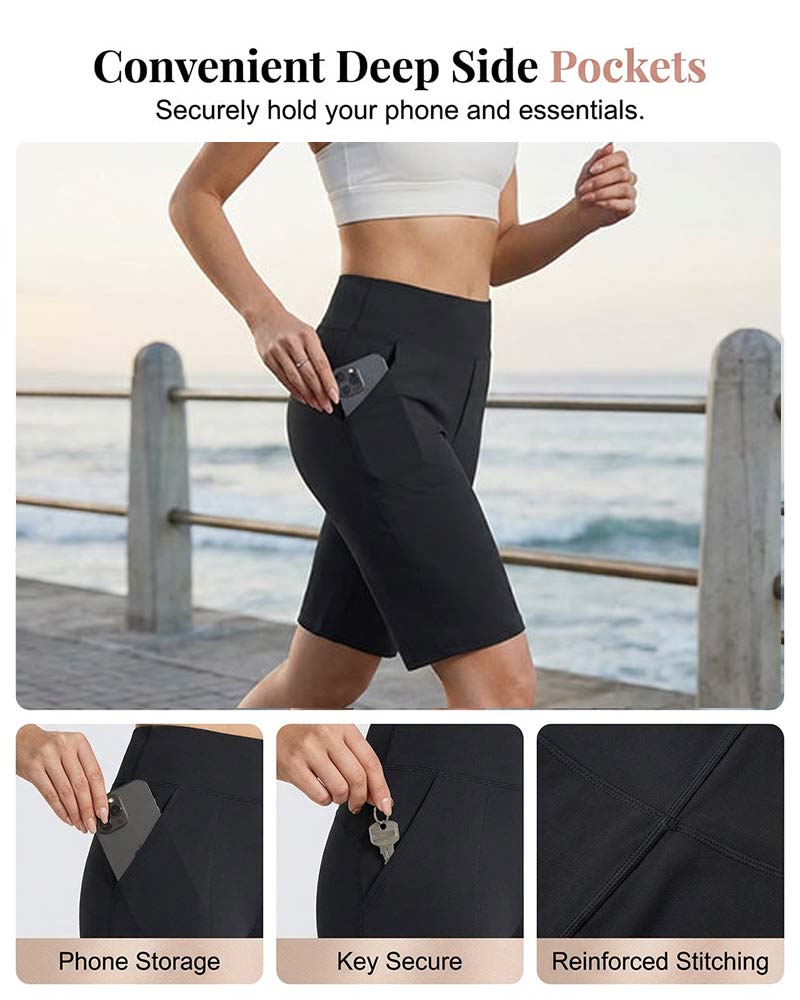 Solid Color High Waisted Straight Leg Pants