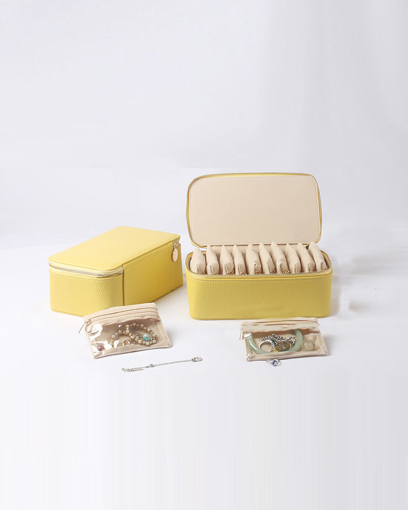 Travel Jewelry Box with Small Pouches