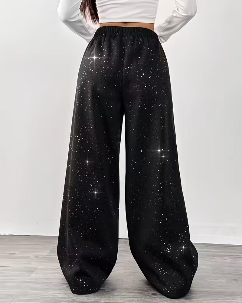 High-Waisted Slim Casual Sweatpants