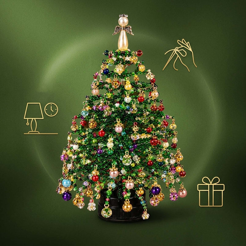 DIY Beaded Christmas Tree Ornament Craft Kit