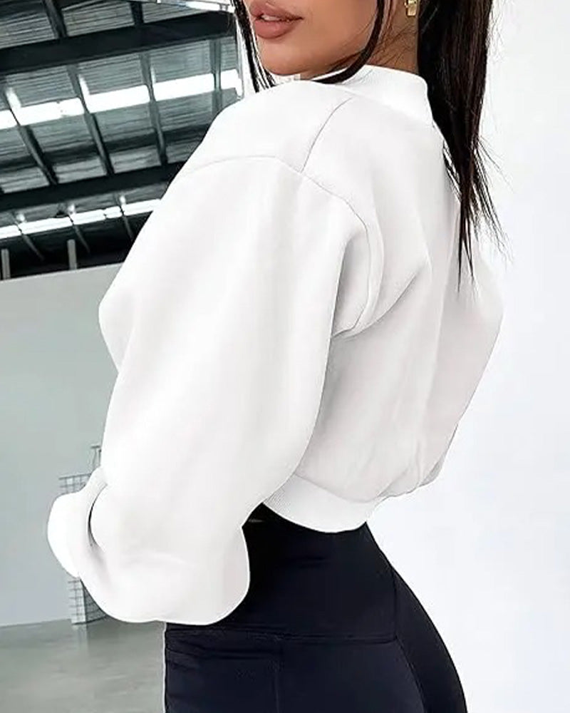 Cropped Cape Hoodie Sweatshirt