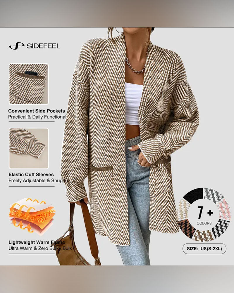 Pockets Long Sweater Cardigan