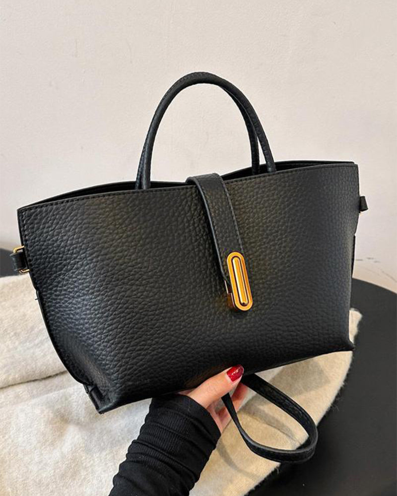 Women's Elegant Solid Color French Style Handbag
