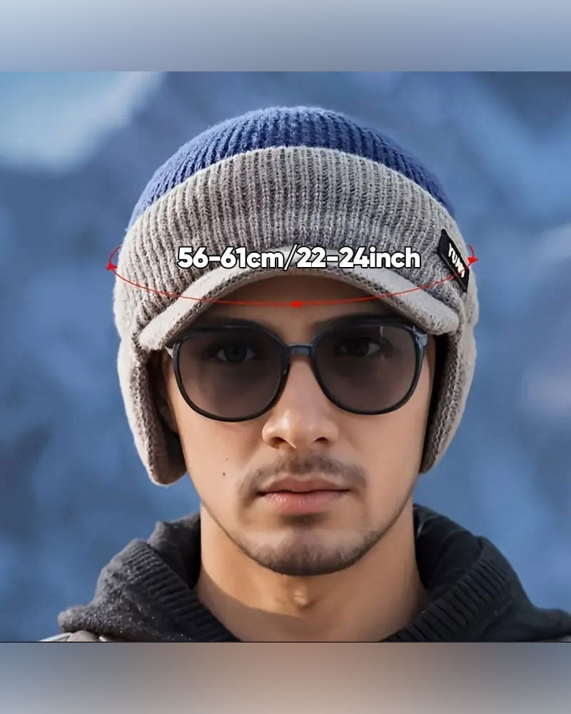 Winter Windproof Thermal Cap with Visor