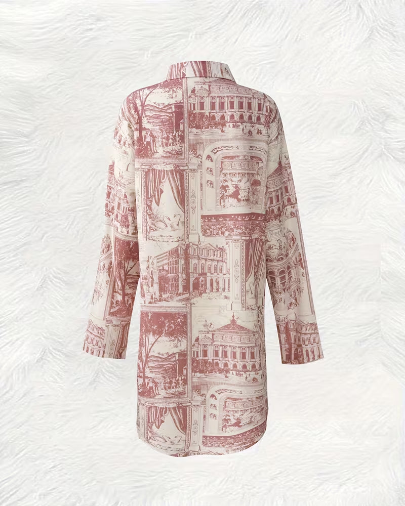 Loose Irregular Shirt Collar Dress