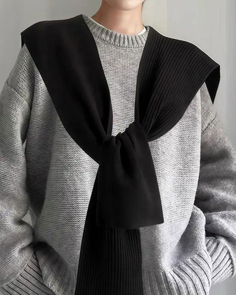 Casual Versatile Solid Color Shawl Scarf For Women