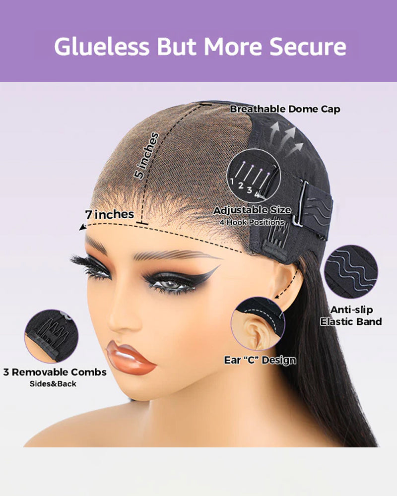 Silky Straight Easy Wear Go Glueless Wigs Pre