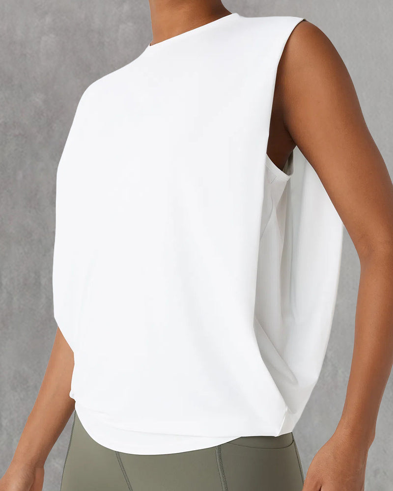 Sleeveless Round Neck Sports Vest