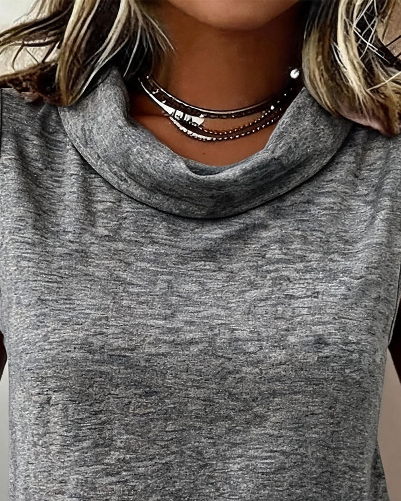 Lapel Stacked Solid Color Tank Top