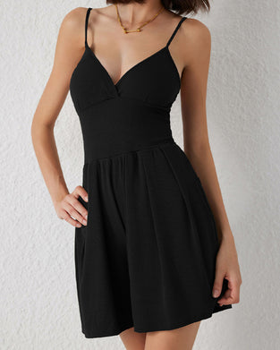 Solid Color Casual Jumpsuits