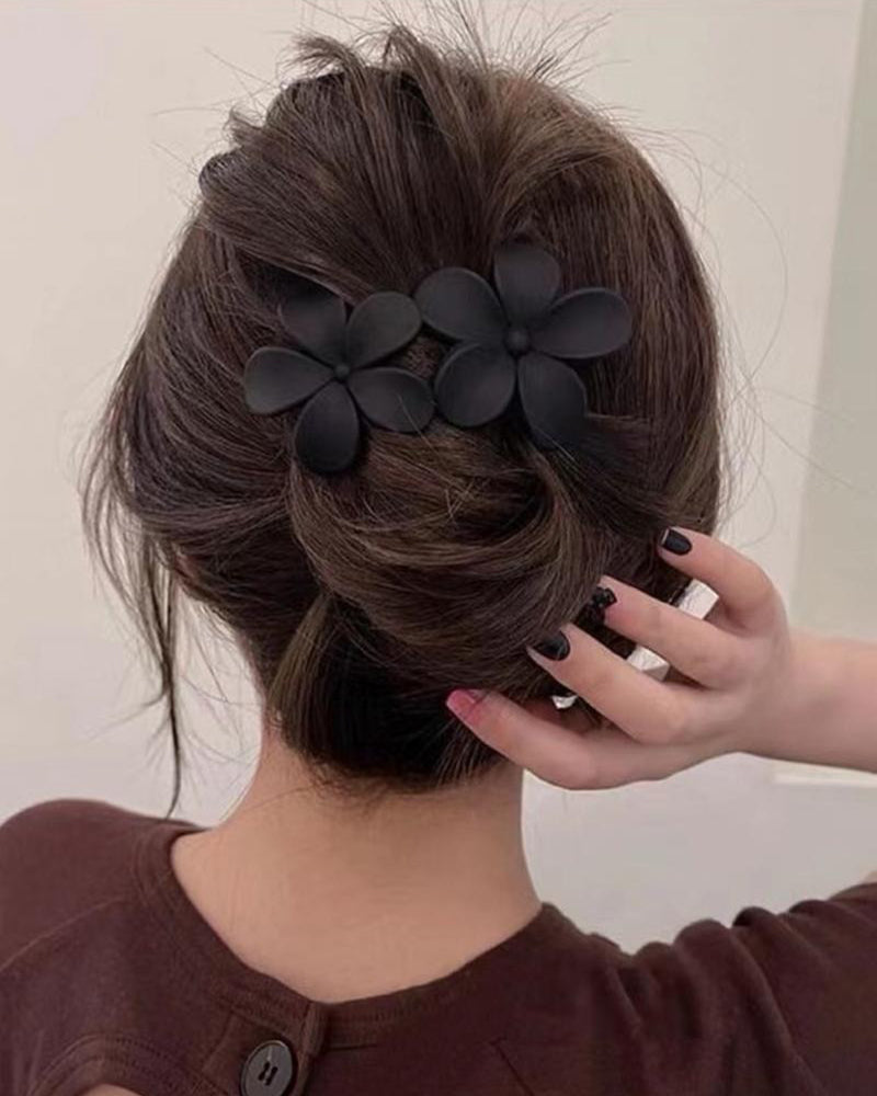 Girls‘ Floral Back Hair Clips