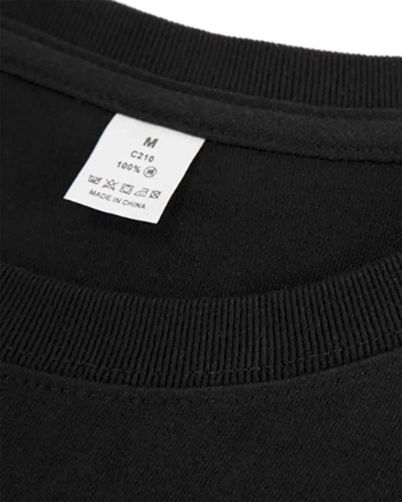 Crew Neck Front And Back Print Unisex T-Shirt