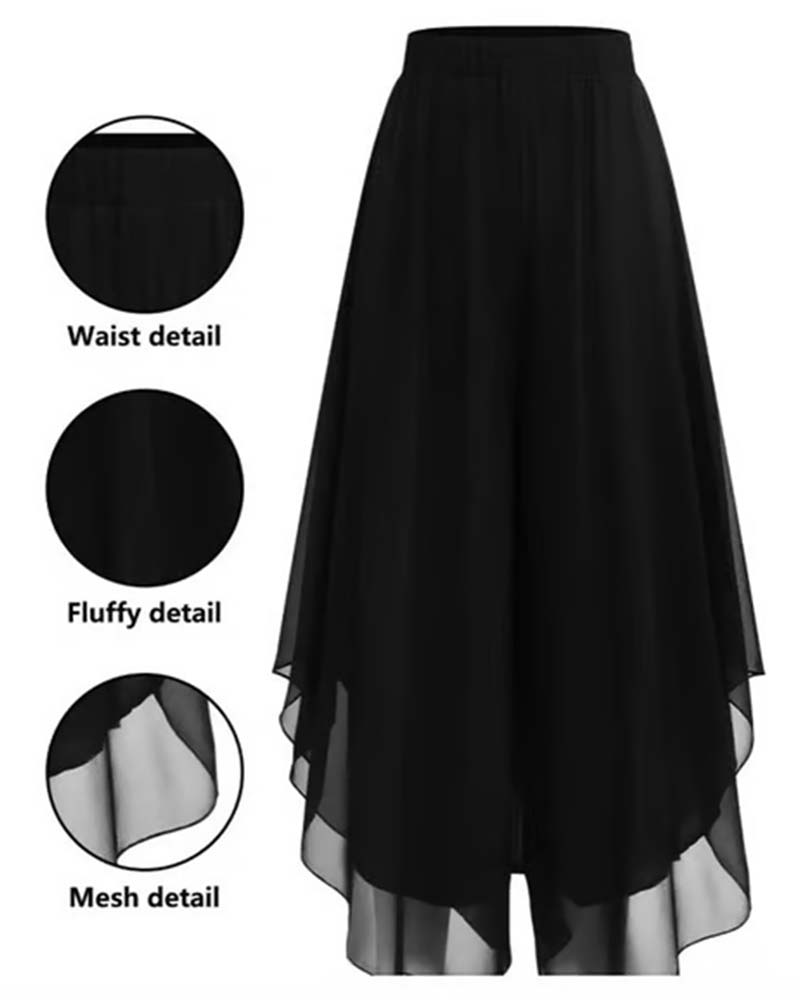 Loose Asymmetrical Casual Wide-Leg Pants
