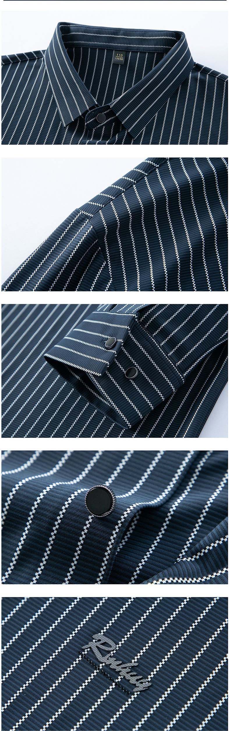 👔Men's Classic Long-Sleeved Striped Shirt