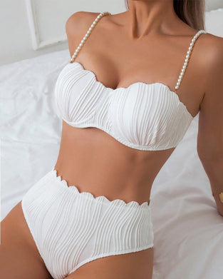 Pearl Suspender Sexy Bikini