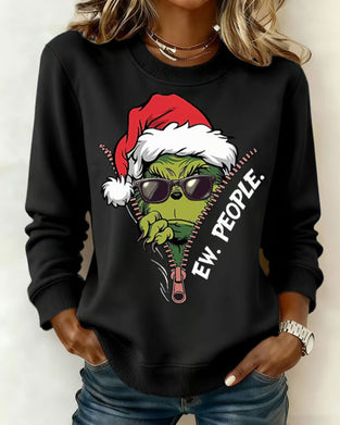 Christmas Printed Casual Sweatshirt