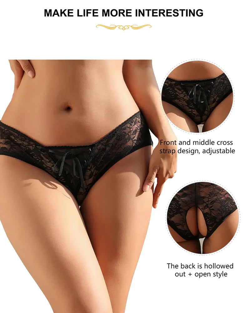 Crotchless Lace Sexy Panties