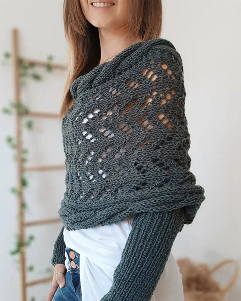 Women's Fashionable Knitted Scarf Shawl