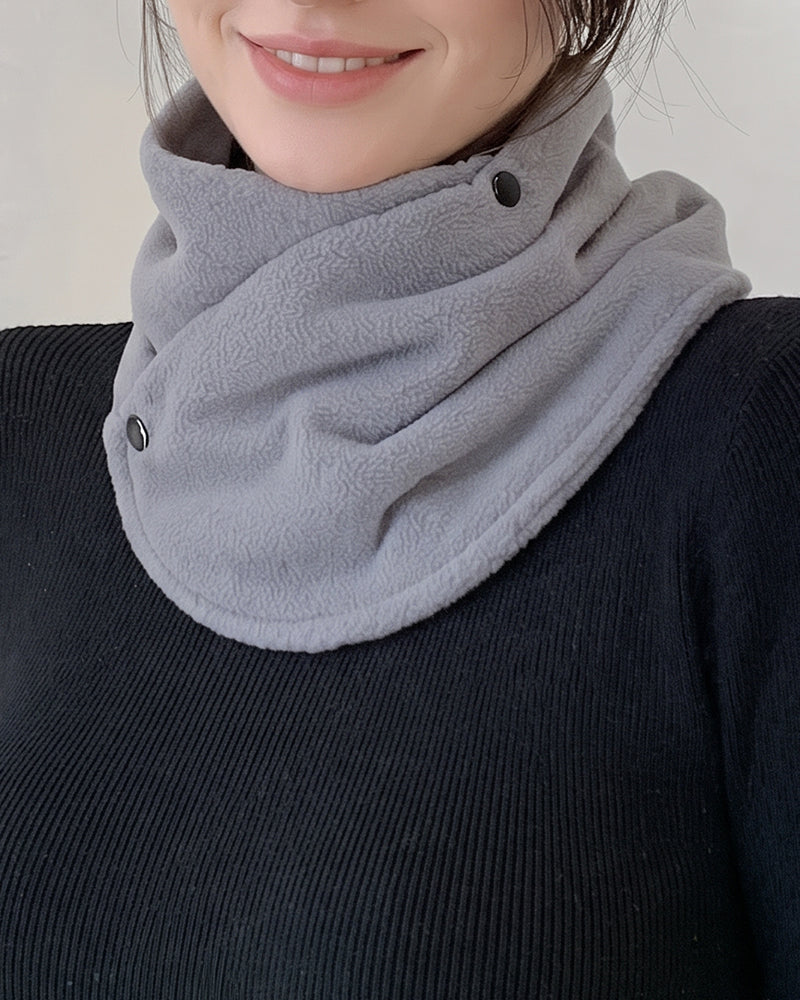 Classic Solid Color Velvet Neck Warmer