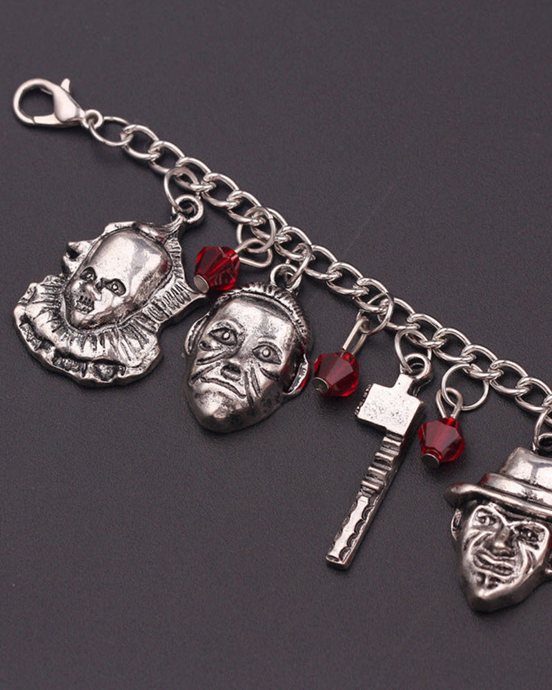 Halloween jason mask bracelet