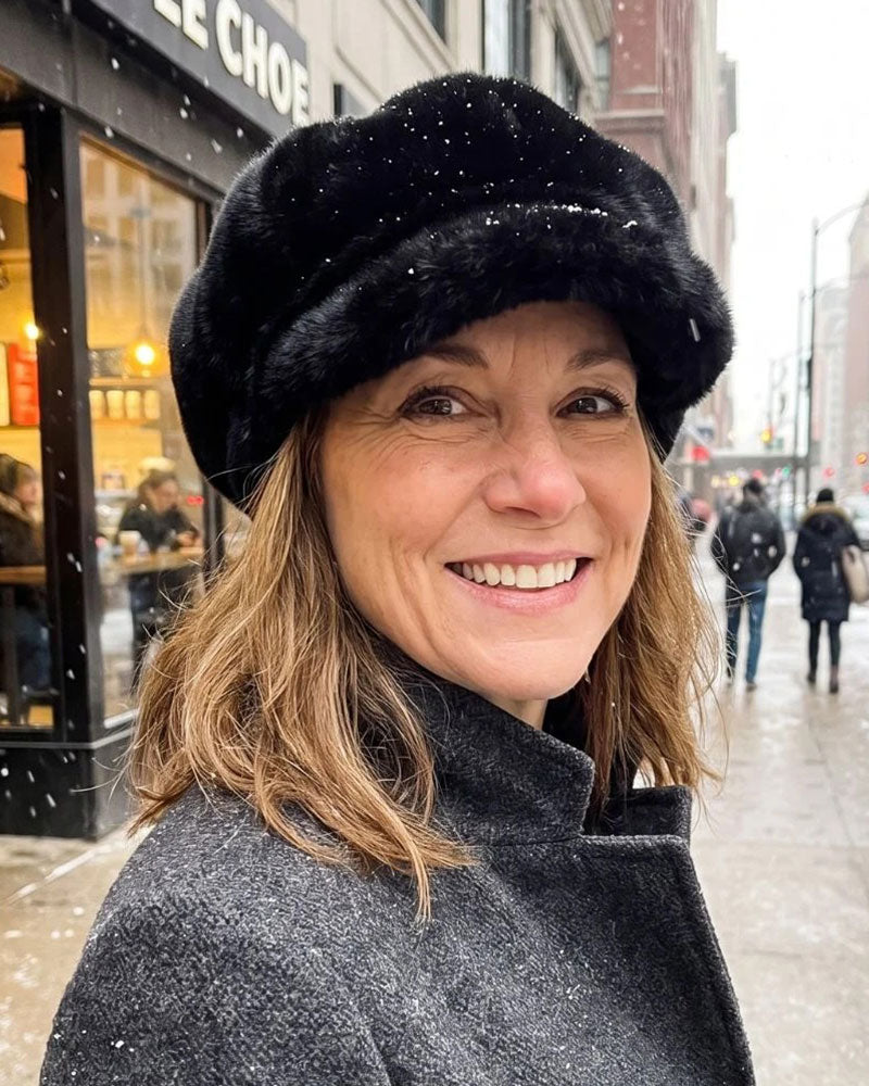 Faux Fur Cloud Hat