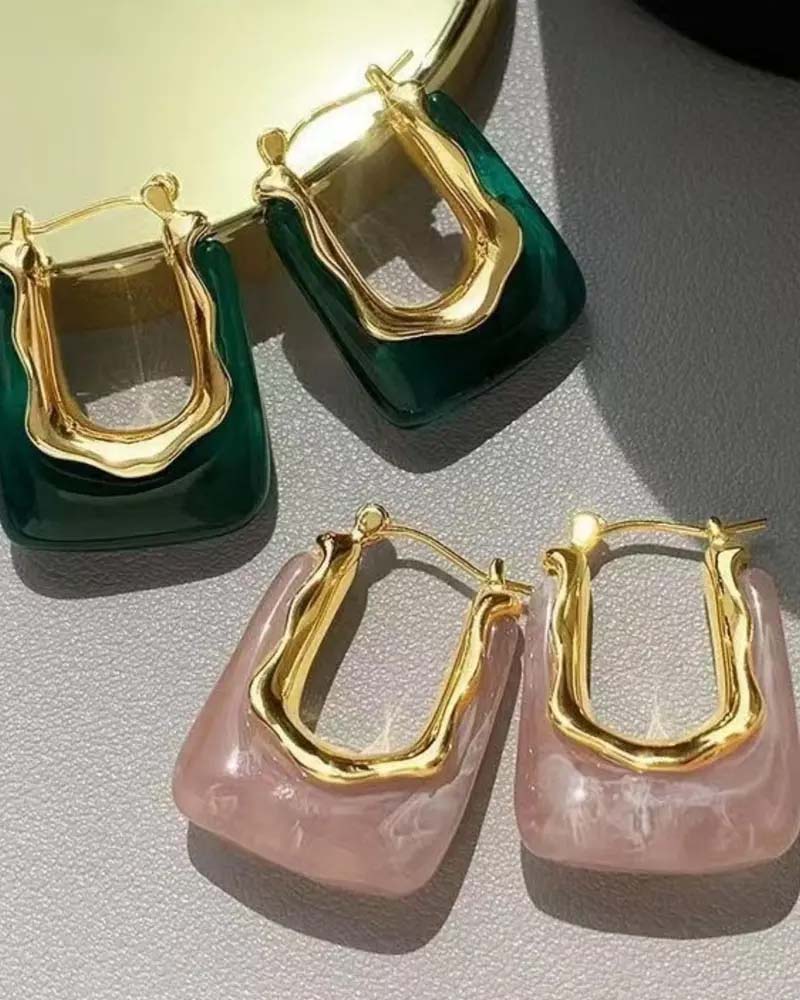 Vintage U-Shaped Earrings