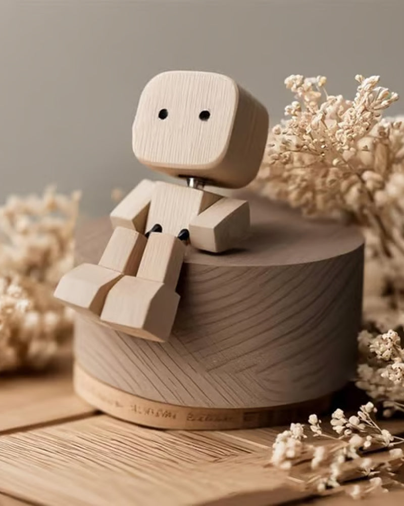 Charming Swaying legs Little Wooden Figure