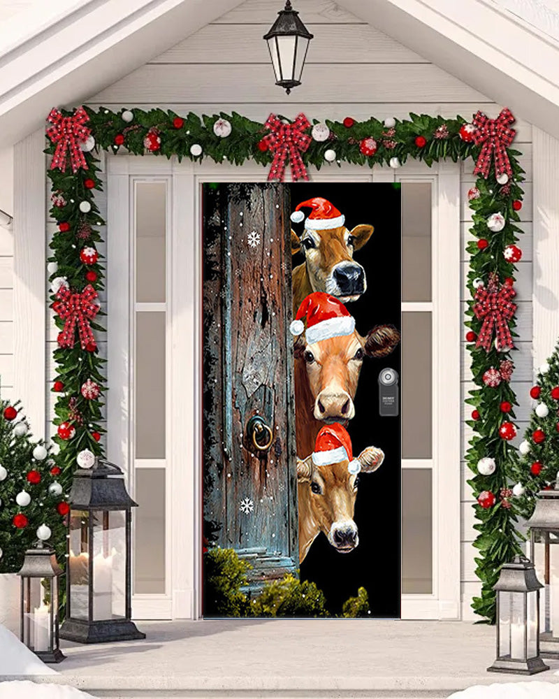 🌟2025 Christmas And Halloween Front Door Decoration