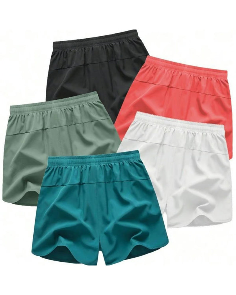 Zipper Pocket Quick Dry Dolphin Shorts