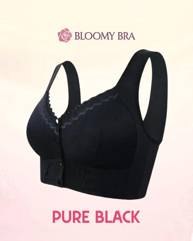 Front Button Comfortable Wireless Lift Bra