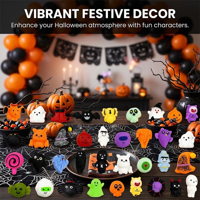 Halloween Squishies Stress Relief Toy Set