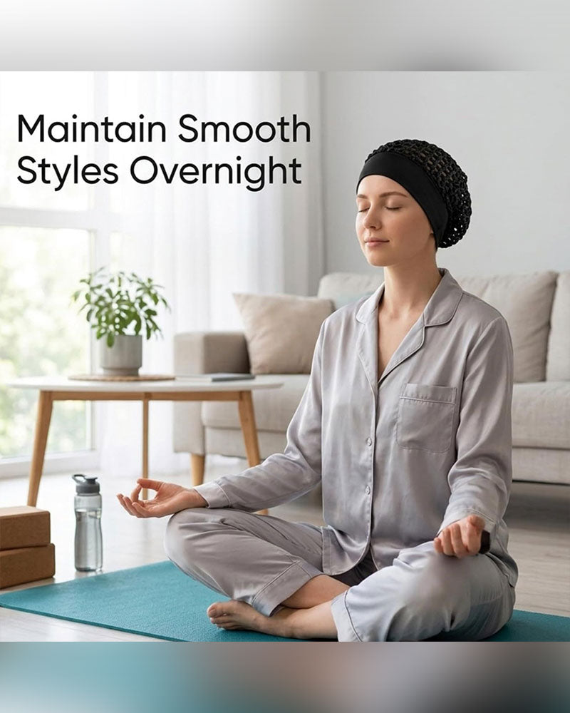 Stretchy Wide-Edge Sleeping Cap