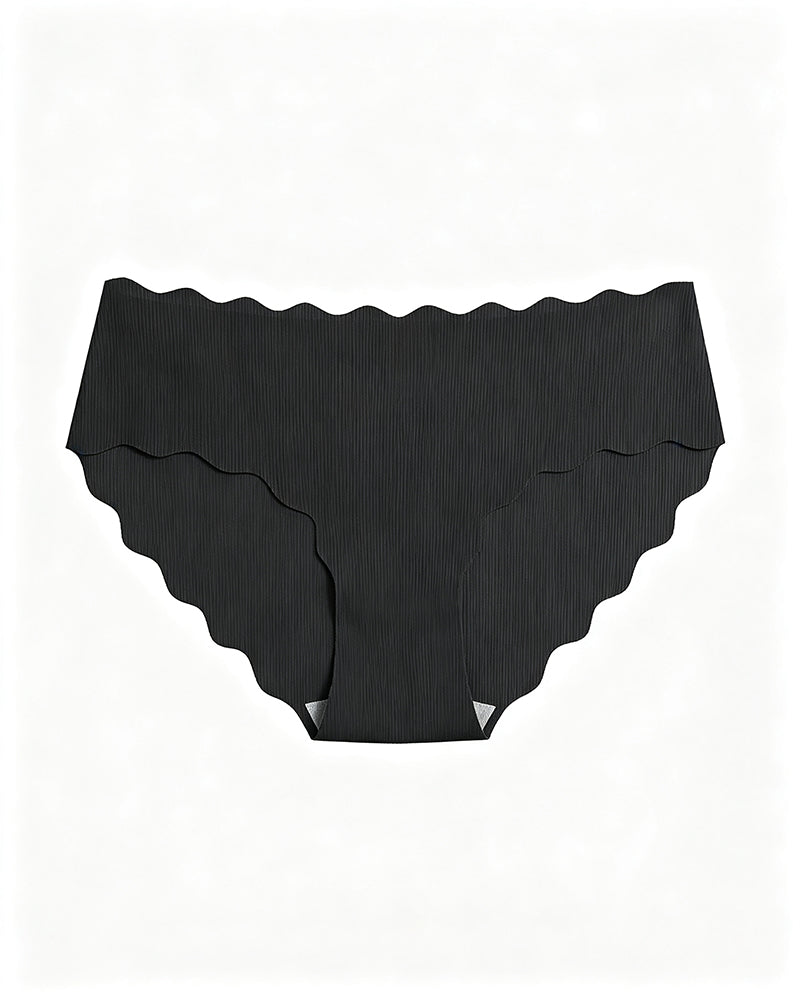 Solid Scallop Edge Comfort Lingerie