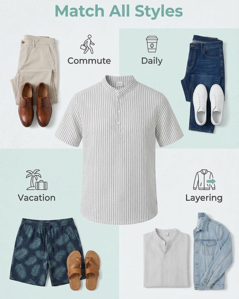 Men's Casual Striped T-Shirt