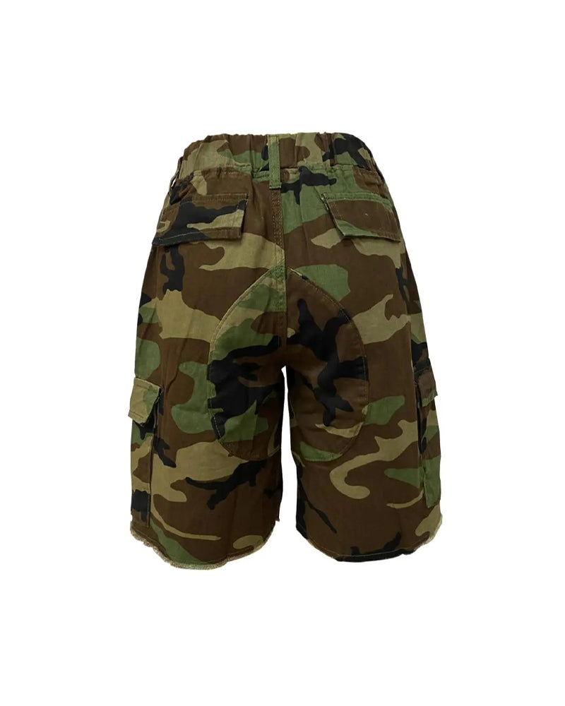 Sport Camouflage Cargo Shorts