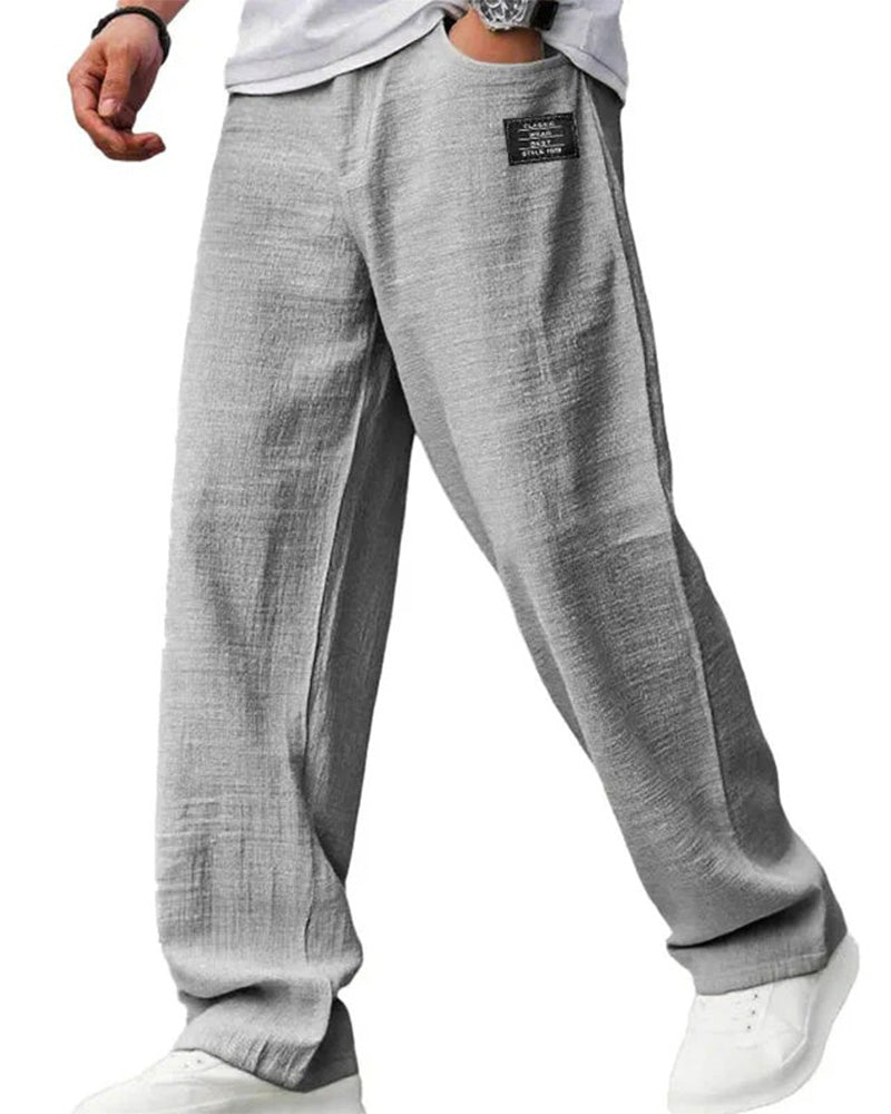 Men's Breathable Straight-Leg Trousers