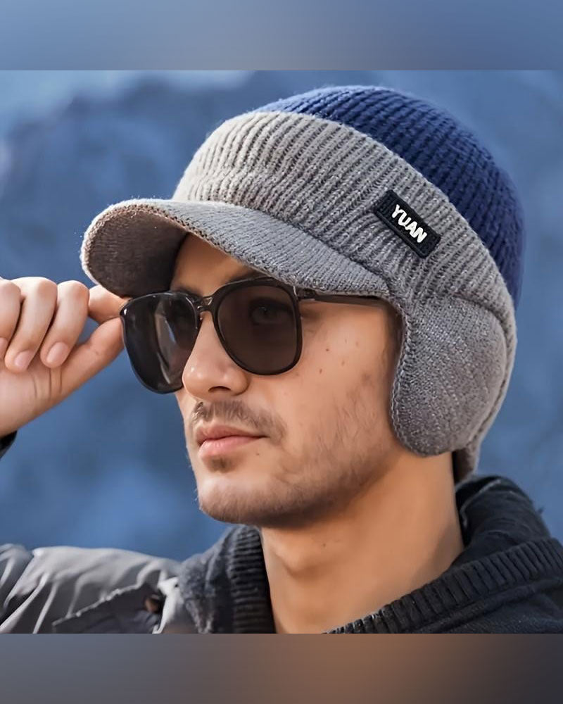 Winter Windproof Thermal Cap with Visor